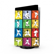 Autocollant Playstation 5 - Skin adhésif PS5 Karate techniques
