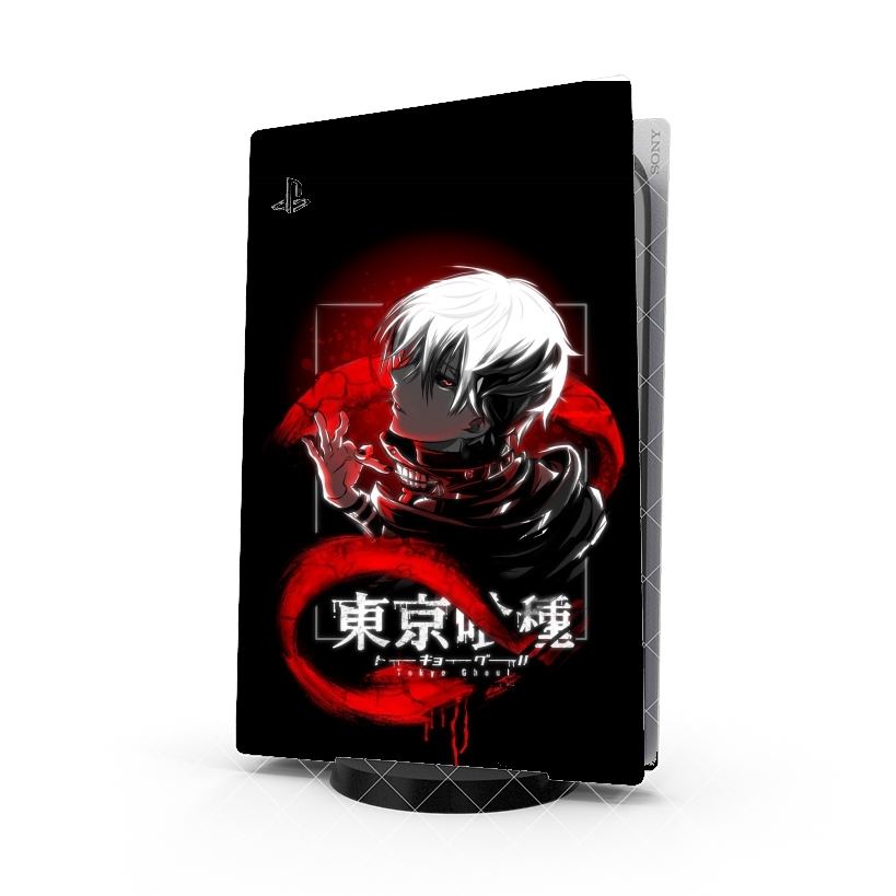 Autocollant Playstation 5 - Skin adhésif PS5 Ken Kaneki Snake