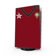 Autocollant Playstation 5 - Skin adhésif PS5 Maillot du Maroc Football Home
