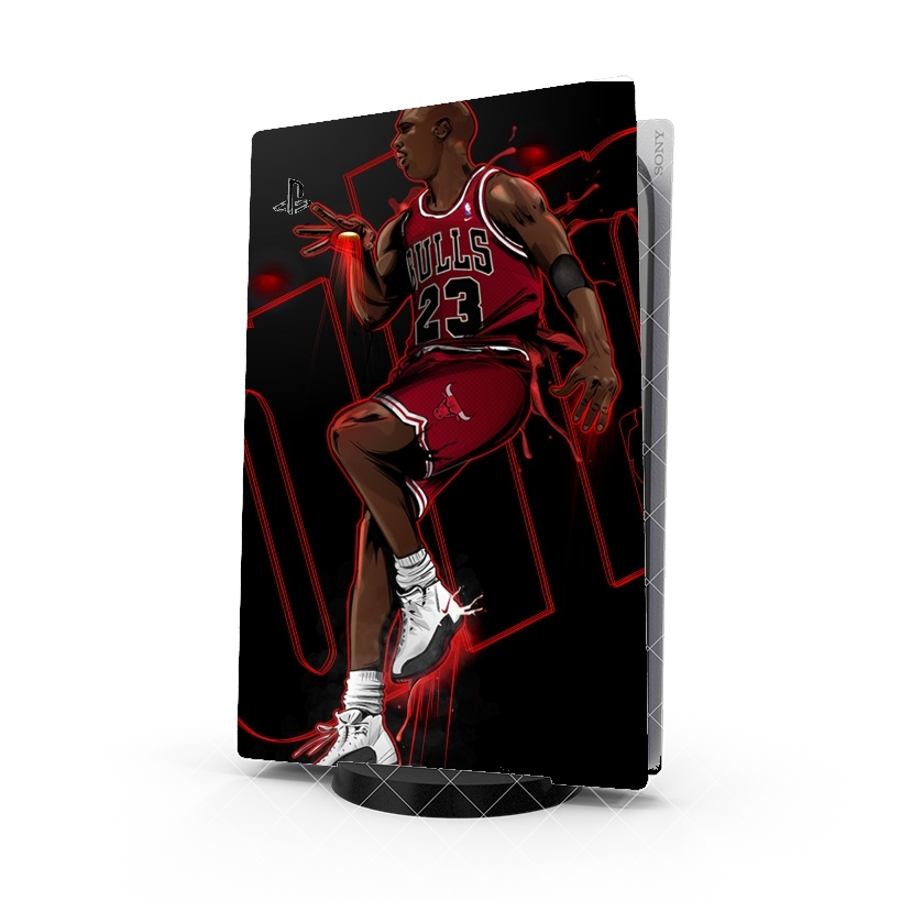 Autocollant Playstation 5 - Skin adhésif PS5 Michael Jordan