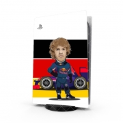 Autocollant Playstation 5 - Skin adhésif PS5 MiniRacers: Sebastian Vettel - Red Bull Racing Team