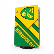Autocollant Playstation 5 - Skin adhésif PS5 Norwich City