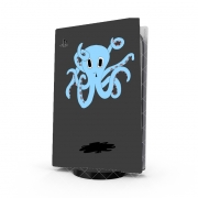 Autocollant Playstation 5 - Skin adhésif PS5 octopus Blue cartoon