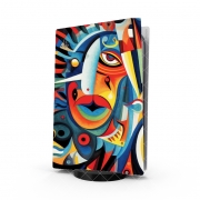 Autocollant Playstation 5 - Skin adhésif PS5 Painting Abstract V10