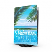 Autocollant Playstation 5 - Skin adhésif PS5 Palm Trees