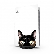 Autocollant Playstation 5 - Skin adhésif PS5 Peeking Cat