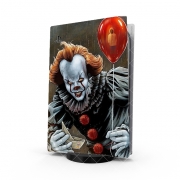 Autocollant Playstation 5 - Skin adhésif PS5 Pennywise Ca Clown Red Ballon