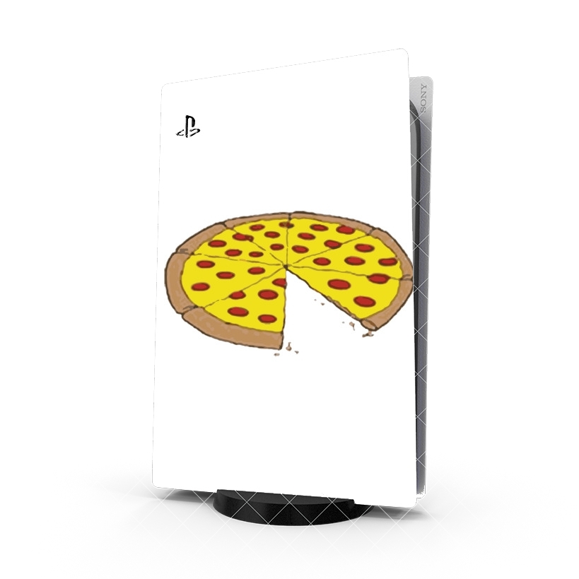 Autocollant Playstation 5 - Skin adhésif PS5 Pizza Delicious