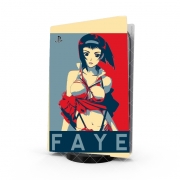 Autocollant Playstation 5 - Skin adhésif PS5 Propaganda Faye CowBoy