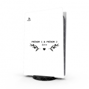 Autocollant Playstation 5 - Skin adhésif PS5 Tampon Mariage Provence branches d'olivier