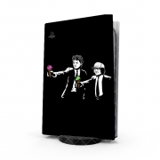 Autocollant Playstation 5 - Skin adhésif PS5 Pulp Fiction with Dustin and Steve