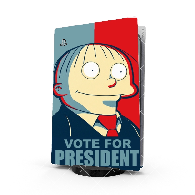 Autocollant Playstation 5 - Skin adhésif PS5 ralph wiggum vote for president