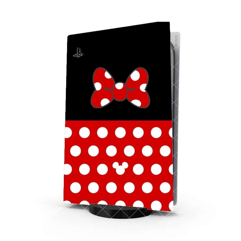 Autocollant Playstation 5 - Skin adhésif PS5 Red And Black Point Mouse