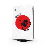 Autocollant Playstation 5 - Skin adhésif PS5 Red Sun Young Monkey