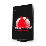 Autocollant Playstation 5 - Skin adhésif PS5 Rock N Roll Live hard