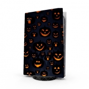 Autocollant Playstation 5 - Skin adhésif PS5 Scary Halloween Pumpkin
