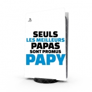 Autocollant Playstation 5 - Skin adhésif PS5 Seuls les meilleurs papas sont promus papy