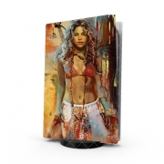 Autocollant Playstation 5 - Skin adhésif PS5 Shakira Painting