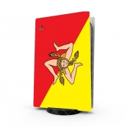 Autocollant Playstation 5 - Skin adhésif PS5 Sicile Flag