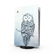 Autocollant Playstation 5 - Skin adhésif PS5 Snow Owl