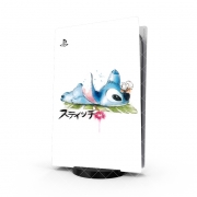 Autocollant Playstation 5 - Skin adhésif PS5 Stitch watercolor