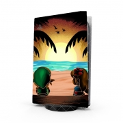 Autocollant Playstation 5 - Skin adhésif PS5 Sunset on Dream Island