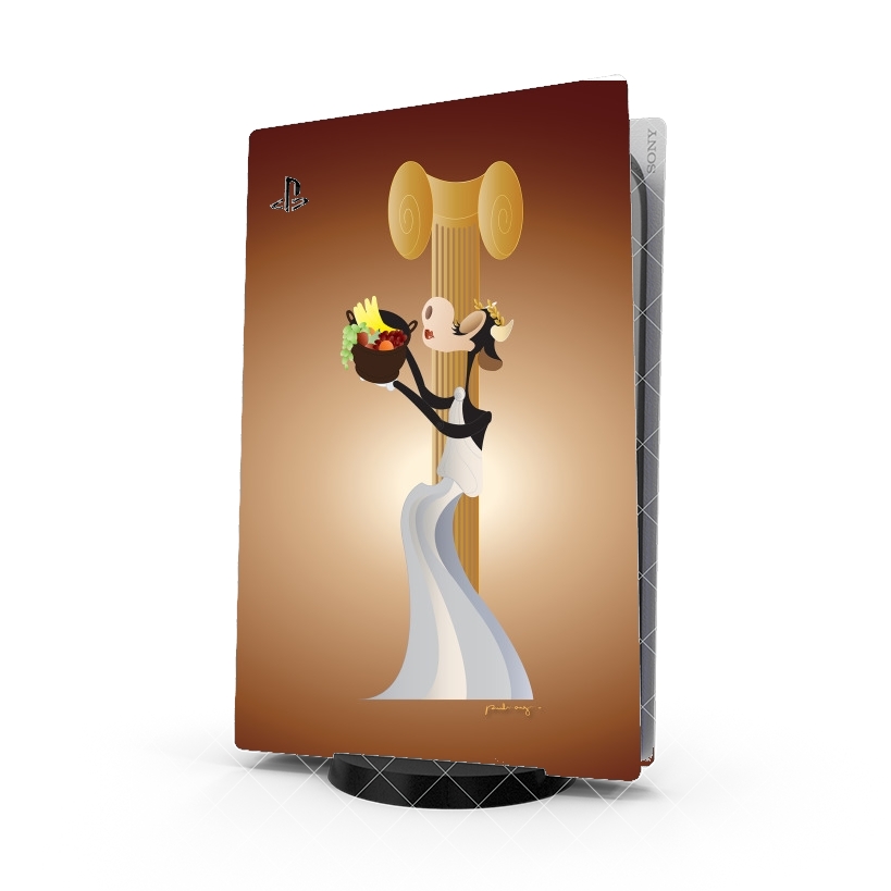 Autocollant Playstation 5 - Skin adhésif PS5 Taureau Clarabelle