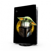Autocollant Playstation 5 - Skin adhésif PS5 The Child Baby Yoda