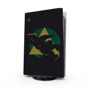 Autocollant Playstation 5 - Skin adhésif PS5 Triforce Art