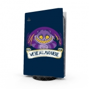 Autocollant Playstation 5 - Skin adhésif PS5 We're all mad here