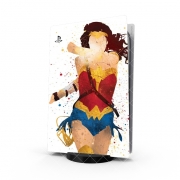 Autocollant Playstation 5 - Skin adhésif PS5 Wonder Girl