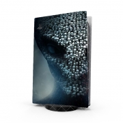 Autocollant Playstation 5 - Skin adhésif PS5 Xcom Alien Skull