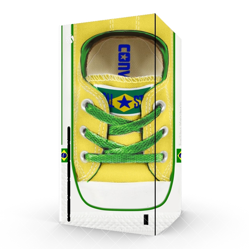 Autocollant Xbox Series X / S - Skin adhésif Xbox All Star Basket shoes Brazil