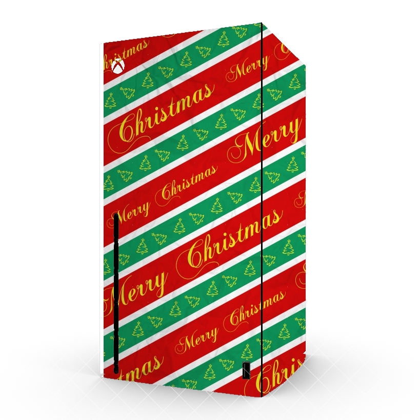 Autocollant Xbox Series X / S - Skin adhésif Xbox Christmas Wrapping Paper