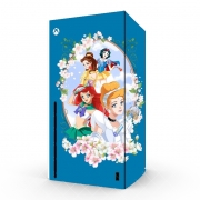 Autocollant Xbox Series X / S - Skin adhésif Xbox Disney Princess Feat Sailor Moon