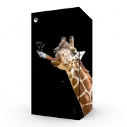 Autocollant Xbox Series X / S - Skin adhésif Xbox Girafe smoking cigare