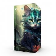 Autocollant Xbox Series X / S - Skin adhésif Xbox I Love Cats v2