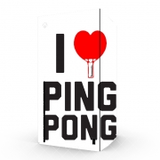 Autocollant Xbox Series X / S - Skin adhésif Xbox I love Ping Pong
