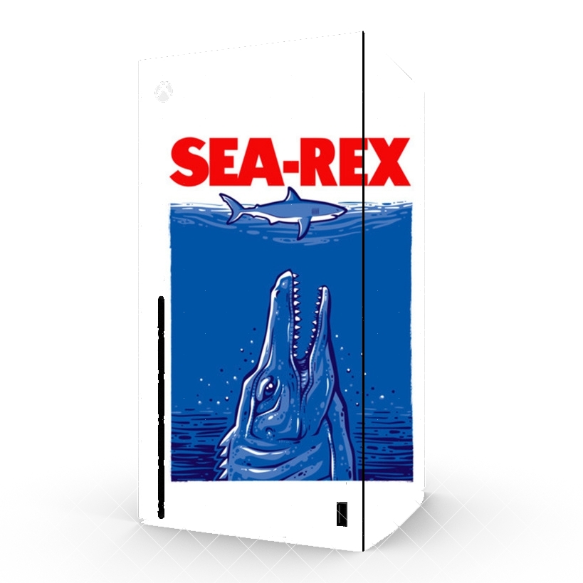 Autocollant Xbox Series X / S - Skin adhésif Xbox Jurassic World Sea Rex