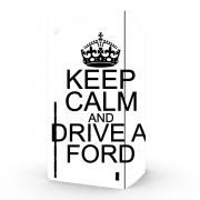 Autocollant Xbox Series X / S - Skin adhésif Xbox Keep Calm And Drive a Ford