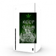 Autocollant Xbox Series X / S - Skin adhésif Xbox Keep Calm And Smoke Weed