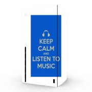 Autocollant Xbox Series X / S - Skin adhésif Xbox Keep Calm And Listen to Music