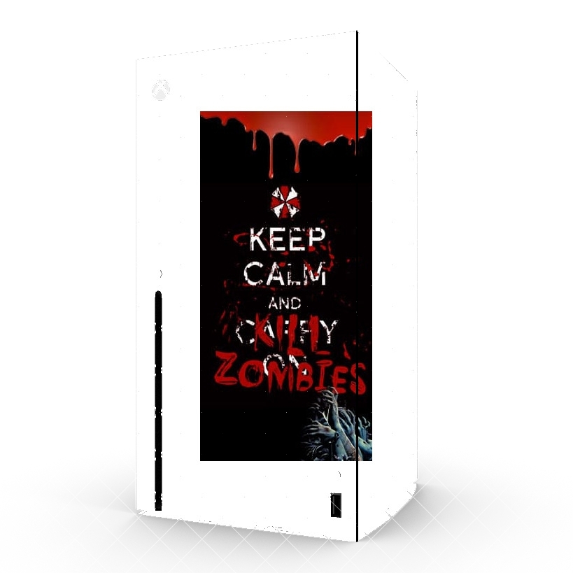 Autocollant Xbox Series X / S - Skin adhésif Xbox Keep Calm And Kill Zombies