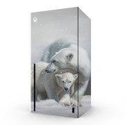 Autocollant Xbox Series X / S - Skin adhésif Xbox Polar bear family