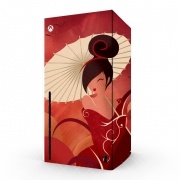 Autocollant Xbox Series X / S - Skin adhésif Xbox Sakura Asian Geisha