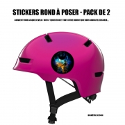 Autocollant pour casque de vélo / Moto Droids Art