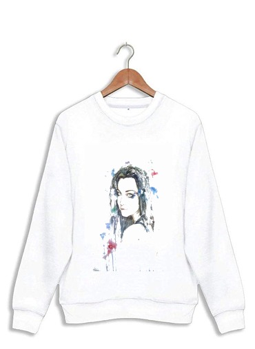 Sweatshirt Amy Lee Evanescence watercolor art