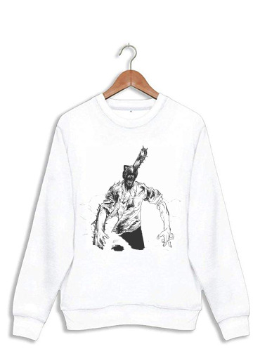 Sweatshirt chainsaw man black and white