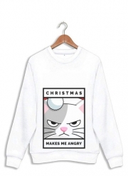 Sweatshirt Christmas makes me Angry cat