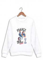 Sweatshirt France Football Coq Sportif Fier de nos couleurs Allez les bleus